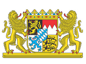 Freistaat Bild: Das Große Bayerische Staatswappen - Copyright:- Bildarchiv Bayerischer Landtag - Foto:
